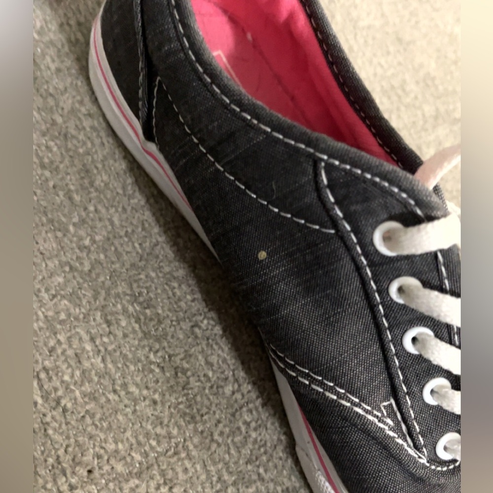 Vans Pink Grey And White Lace Shoes Women’s Size 6.5 - Picture 6 of 8